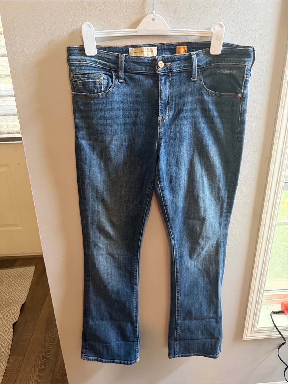 Pilcro Women's Dark Blue Boot-Cut Jeans